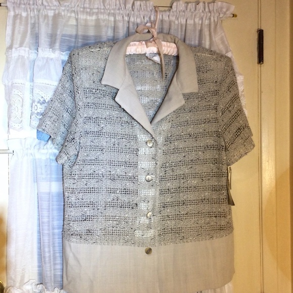 Beautiful Vintage Dress & Button up Top or "Jacket"Set by Jolibel - Picture 17 of 17